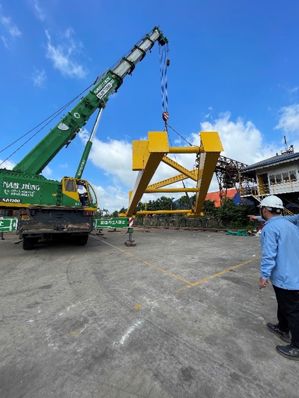 Lắp đặt hệ thống cổng trục cho Công ty OSR