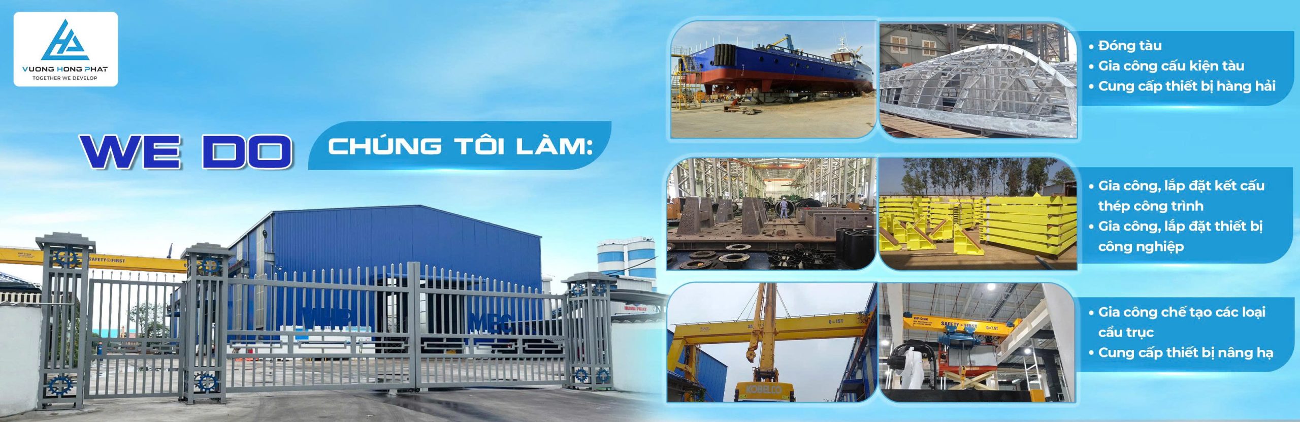 Đóng block tàu tại Vượng Hồng Phát